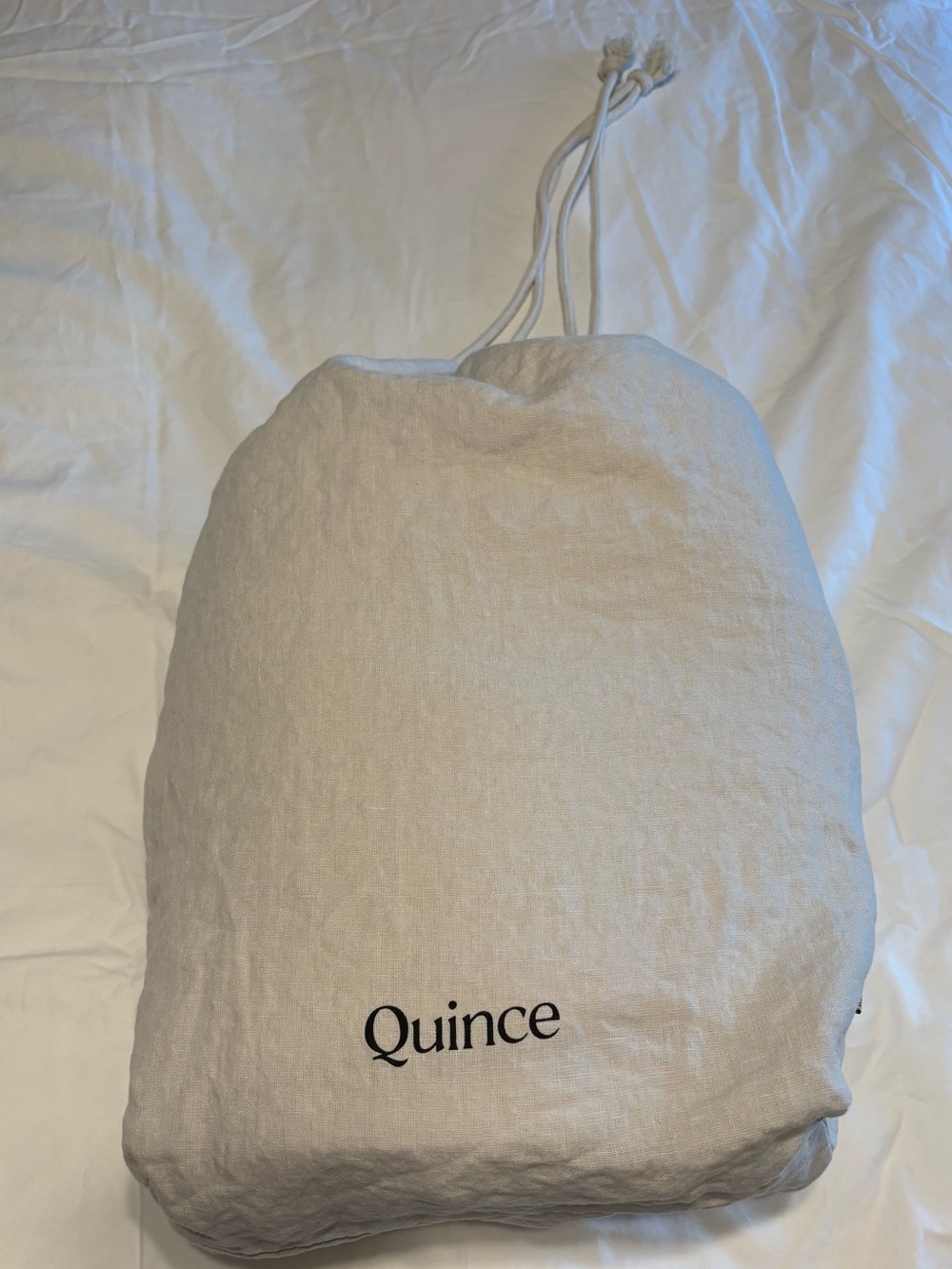 Quince European Linen Duvet Cover - King/Cali King - Natural Chambray Read Desc.